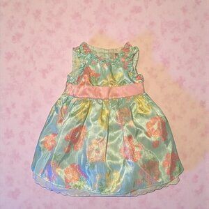 George Empire Waist Floral Sleeveless Baby Girl Dress